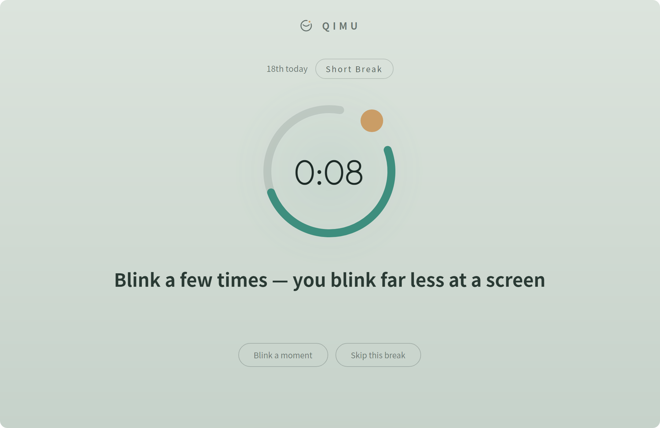 Qimu rest screen